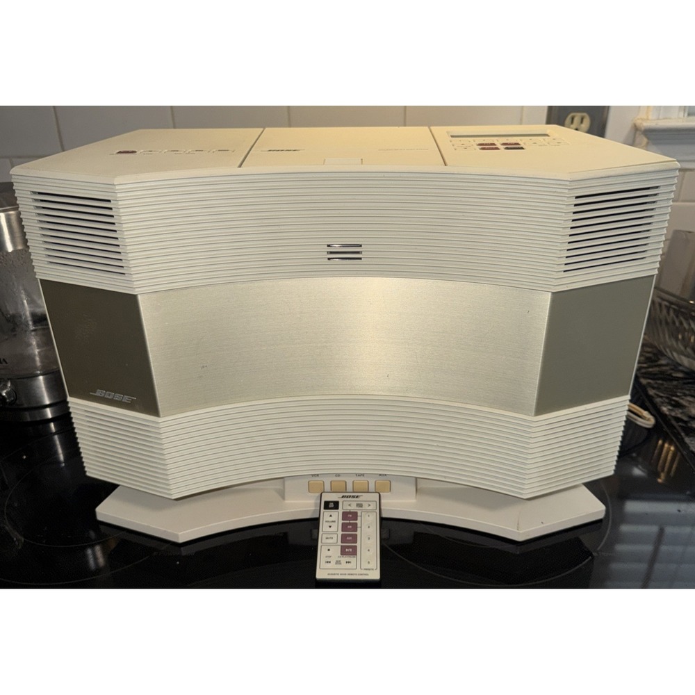 BOSE ACOUSTIC‎ WAVE MUSIC SYSTEM CD-3000 W/ PD2 Pedestal & Remote TESTED